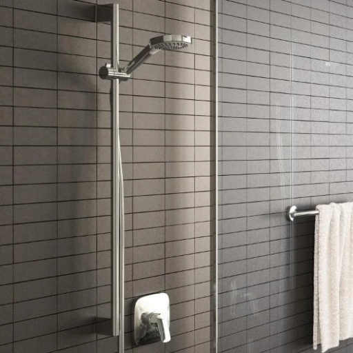 Душевая стойка HANSGROHE Croma Select E 26590400 хром белая